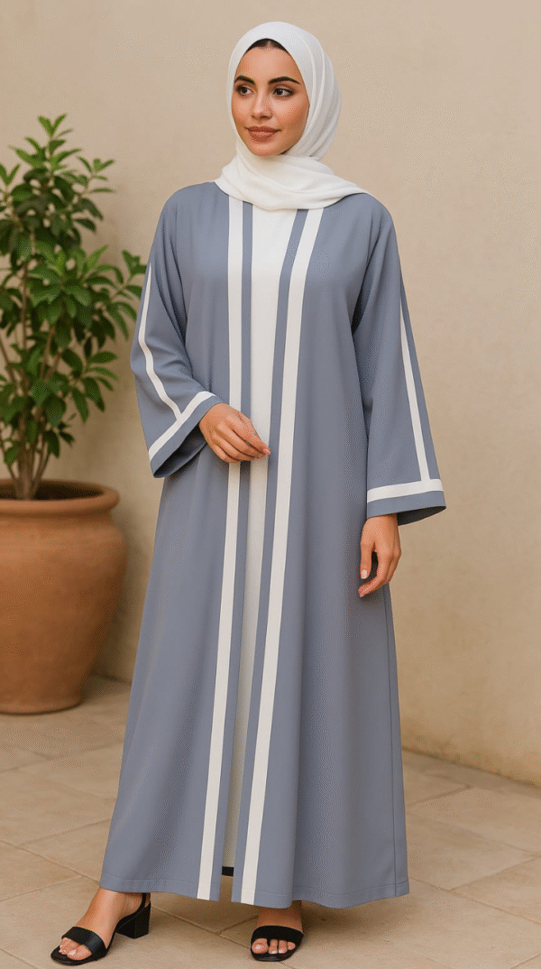 Uper inner Abaya 2pc - Gray