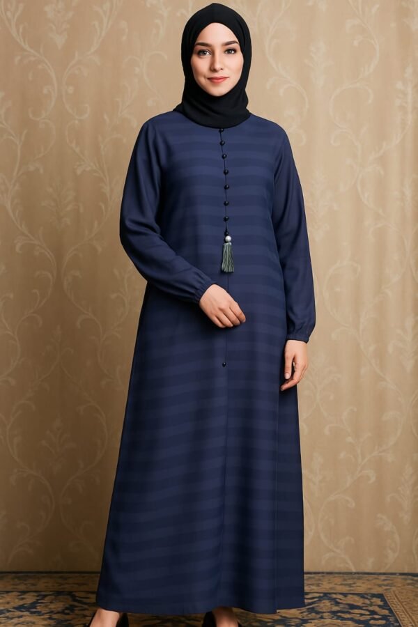 Zoom Lining Abaya - Blue