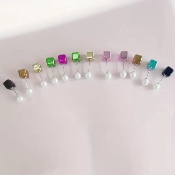 Multi-Colored Hijab Brooches – Pack of 10